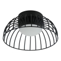 LED stropna svetilka BETSY LED/12W/230V, premer 25 cm, črna
