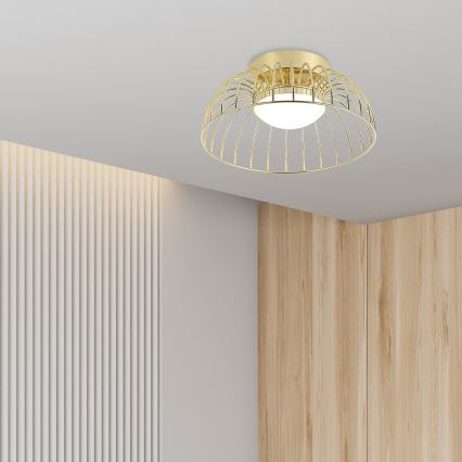 LED stropna svetilka BETSY LED/12W/230V premer 25 cm zlata