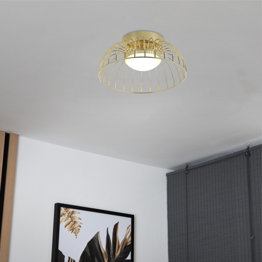 LED stropna svetilka BETSY LED/12W/230V premer 25 cm zlata