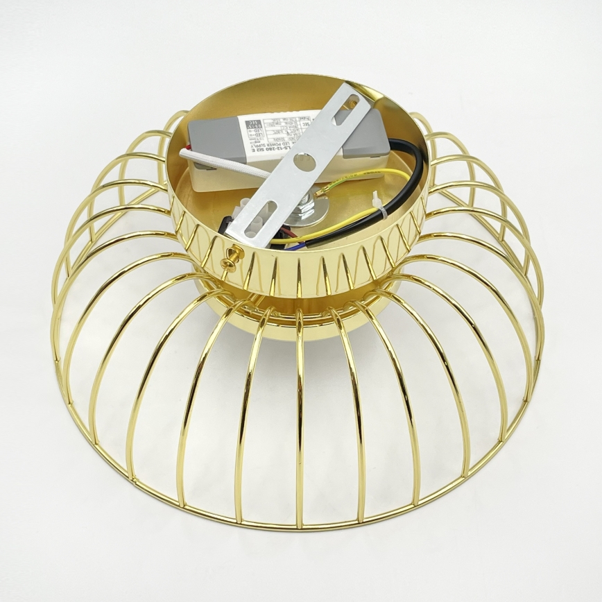 LED stropna svetilka BETSY LED/12W/230V premer 25 cm zlata