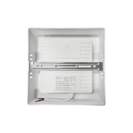 LED Stropna svetilka BLOCK LED/12W/230V 4000K 16,7x16,7 cm bela