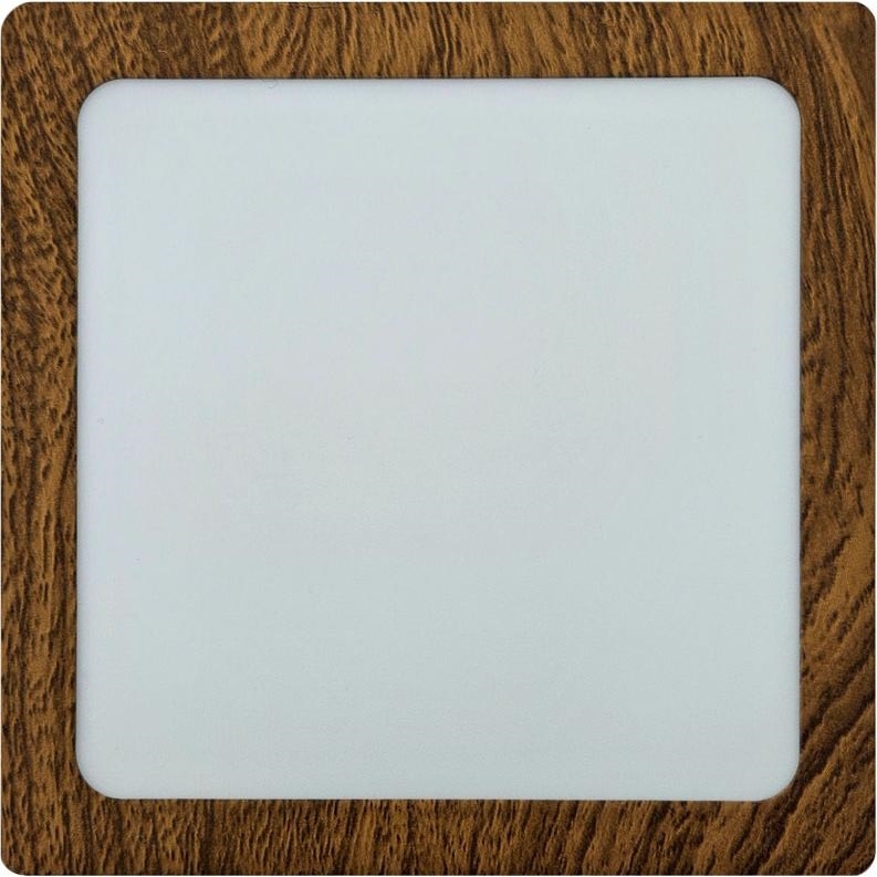 LED Stropna svetilka BLOCK LED/12W/230V 4200K 16,3x16,3 cm rjava