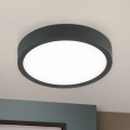 LED Stropna svetilka BULLY LED/12W/230V pr. 14 cm črna