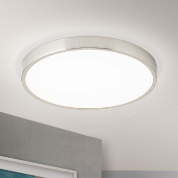 LED Stropna svetilka BULLY LED/28W/230V pr. 28 cm mat krom