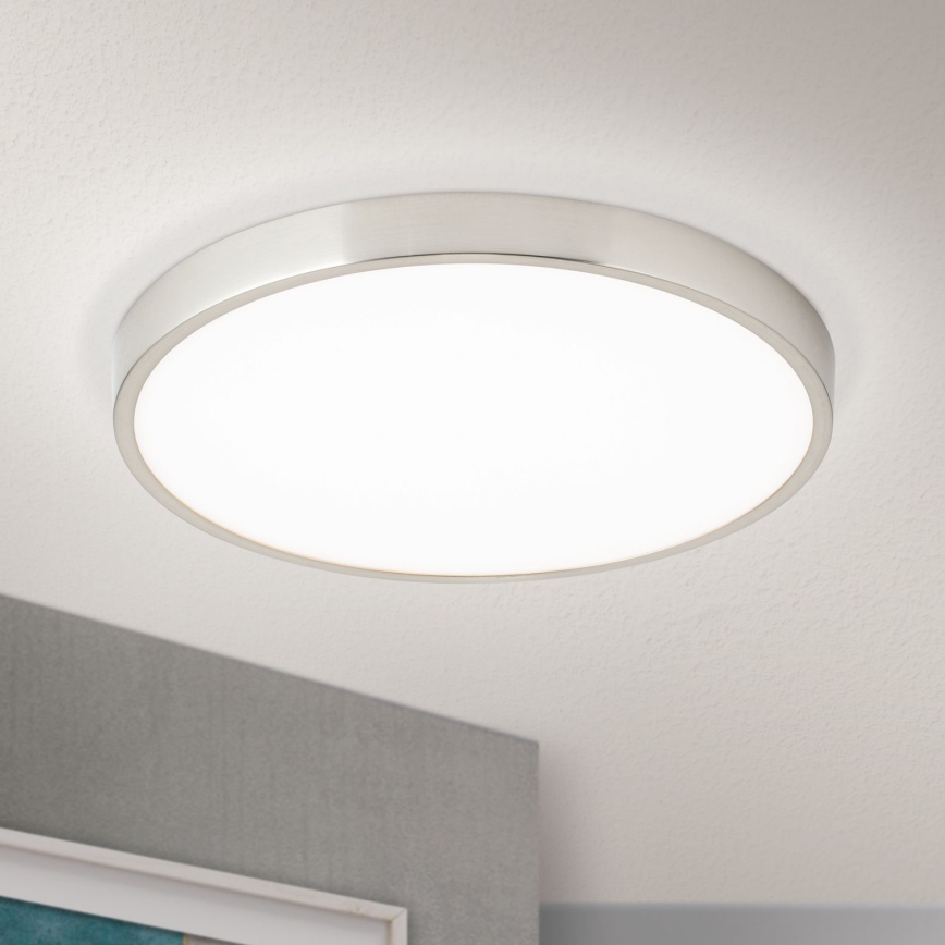 LED Stropna svetilka BULLY LED/28W/230V pr. 28 cm mat krom
