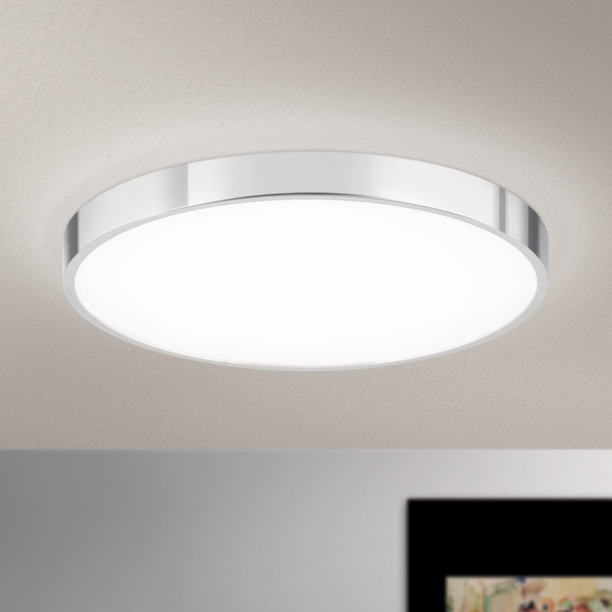 LED Stropna svetilka BULLY LED/28W/230V pr. 28 cm sijajni krom