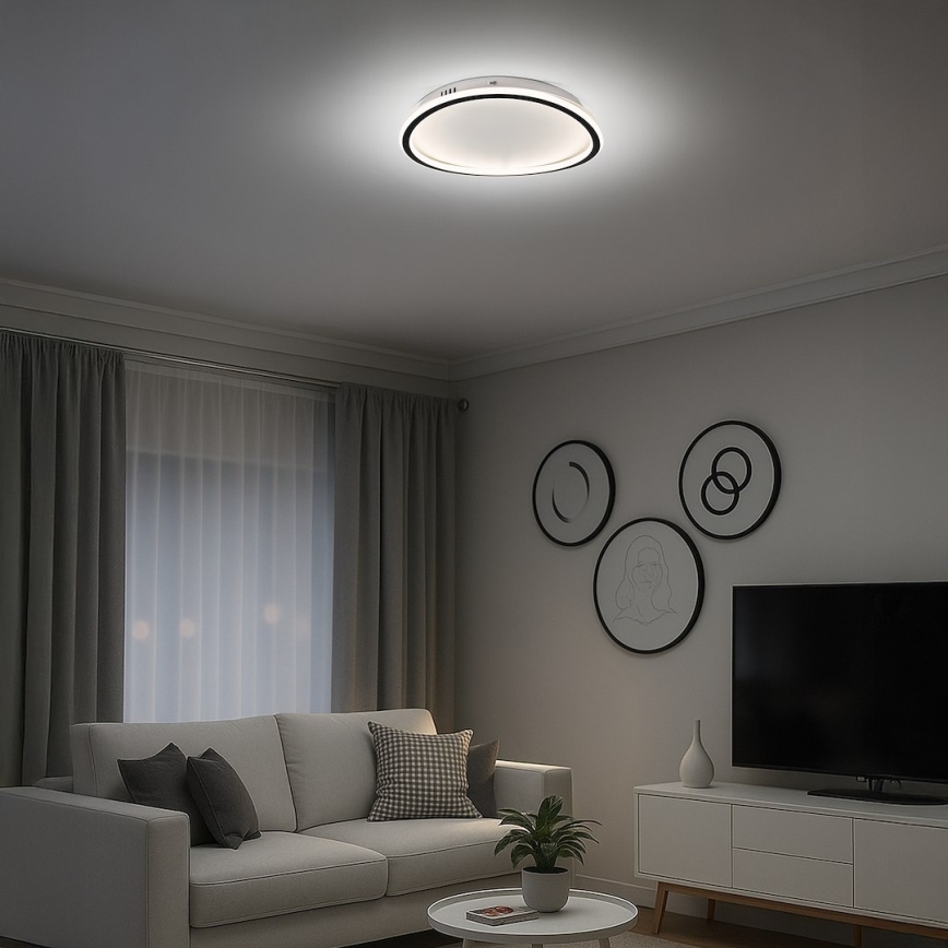 LED stropna svetilka CALI LED/30W/230V, premer 40 cm, črna