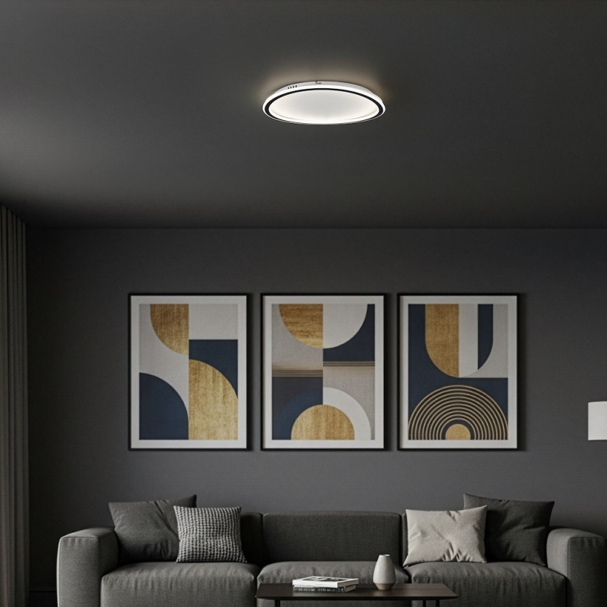 LED stropna svetilka CALI LED/30W/230V, premer 40 cm, črna