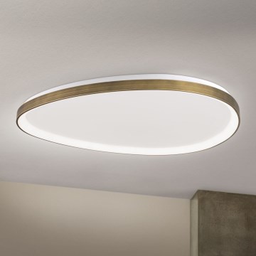 LED Stropna svetilka CHARLIE LED/72W/230V pr. 80 cm zlata