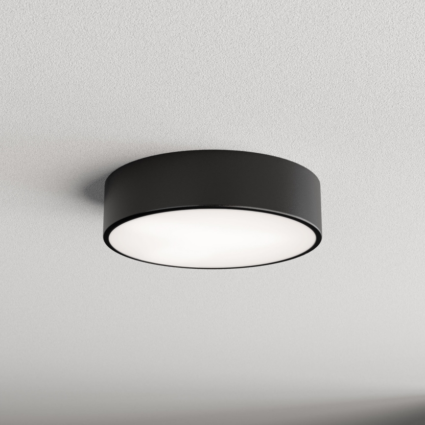 LED Stropna svetilka CLEO LED/24W/230V 3000K pr. 30 cm črna