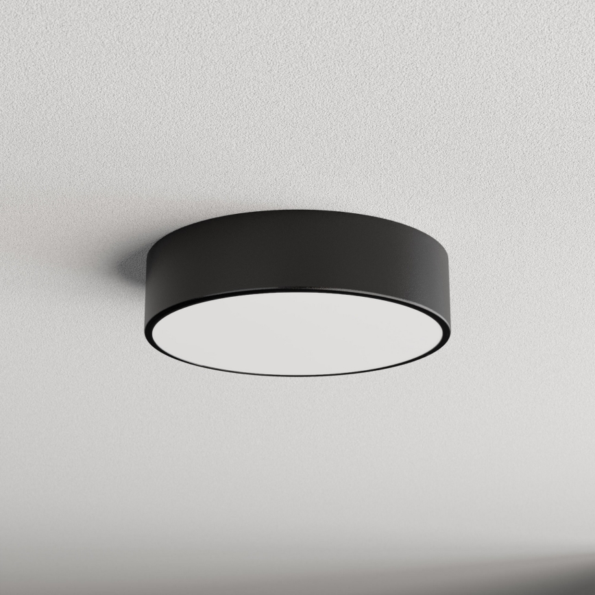 LED Stropna svetilka CLEO LED/24W/230V 3000K pr. 30 cm črna
