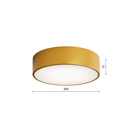 LED Stropna svetilka CLEO LED/24W/230V 3000K pr. 30 cm zlata
