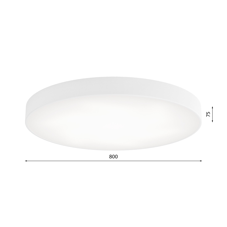 LED Stropna svetilka CLEO LED/96W/230V 3000K pr. 80 cm bela