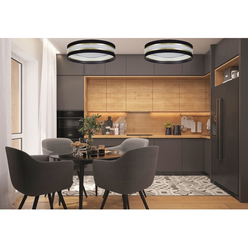 LED stropna svetilka CORAL GOLD LED/24W/230V črna/zlata