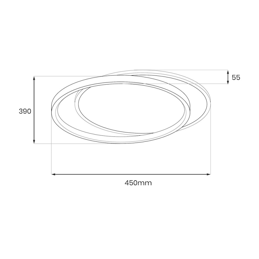 LED stropna svetilka CORDOBA LED/30W/230V bela