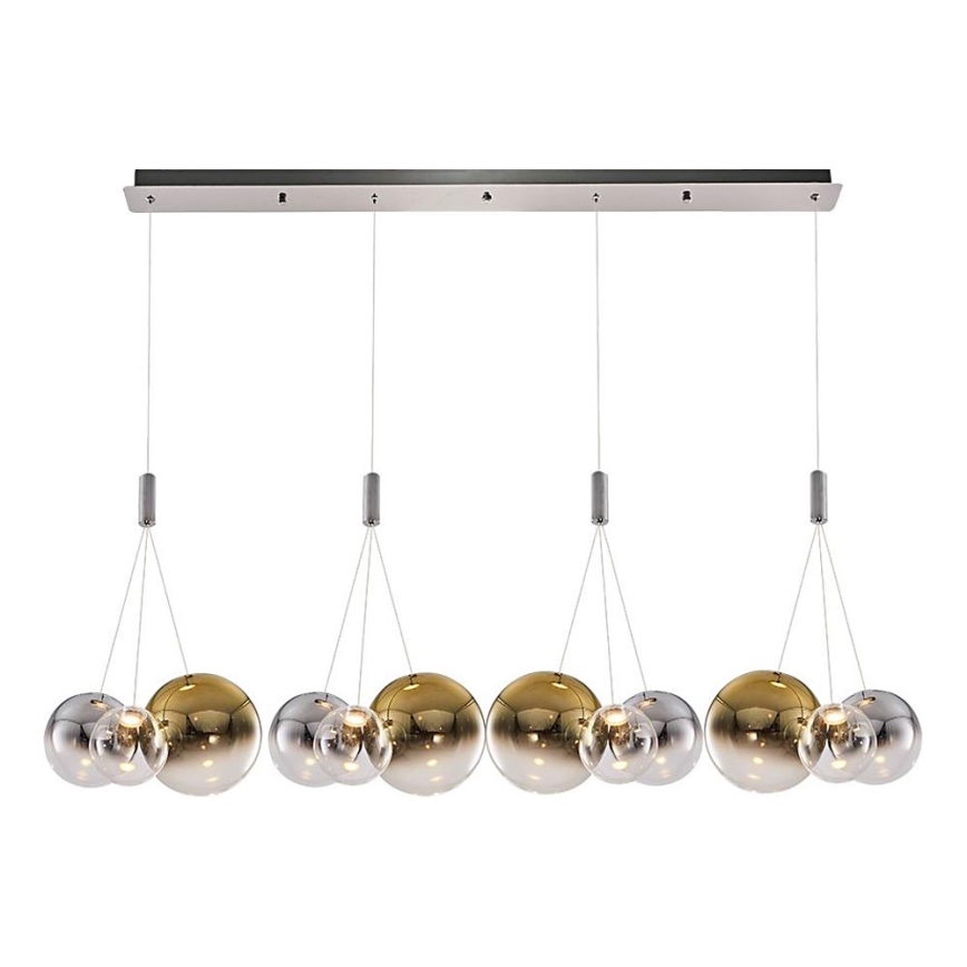 LED Stropna svetilka ENNA 12xG9/5W/230V 3000K dimljen/zlat