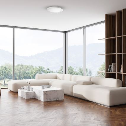 LED stropna svetilka EVORA LED/18W/230V 3000/4000/6000K premer 22,5 cm bela