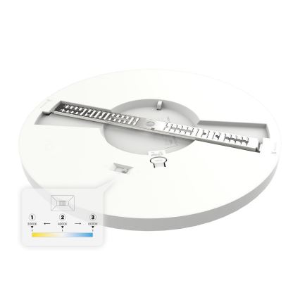 LED stropna svetilka EVORA LED/24W/230V 3000/4000/6000K Ø 30 cm bela