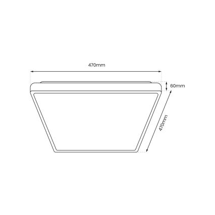 LED Stropna svetilka FABIO LED/35W/230V bela