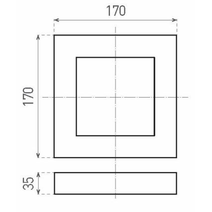 LED Stropna svetilka FENIX LED/12W/230V 3800K 17 cm