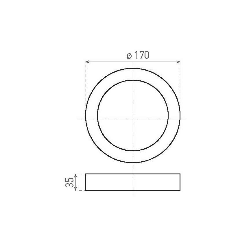 LED Stropna svetilka FENIX LED/12W/230V 3800K pr. 17 cm