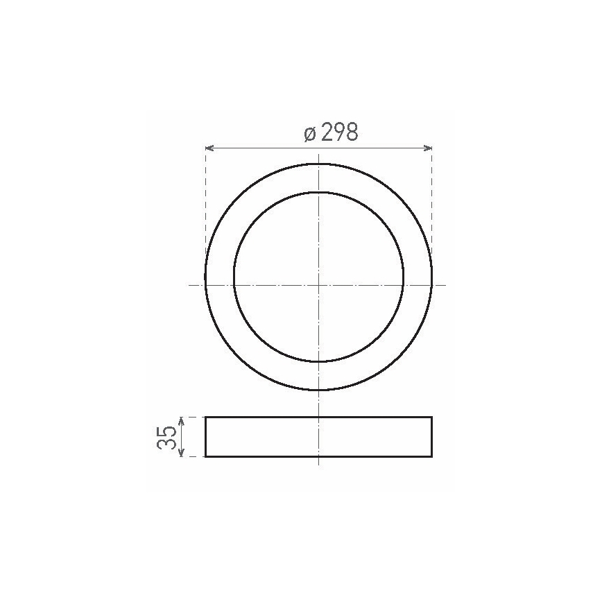 LED Stropna svetilka FENIX LED/24W/230V 2800K pr. 29,8 cm