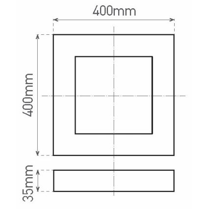 LED Stropna svetilka FENIX LED/32W/230V 3800K 40 cm bela