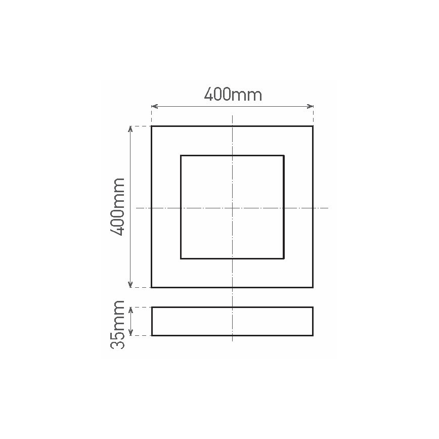 LED Stropna svetilka FENIX LED/32W/230V 3800K 40 cm