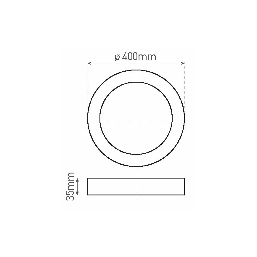 LED Stropna svetilka FENIX LED/32W/230V 3800K pr. 40 cm