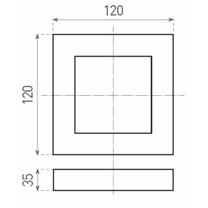 LED Stropna svetilka FENIX LED/6W/230V 3800K 12 cm