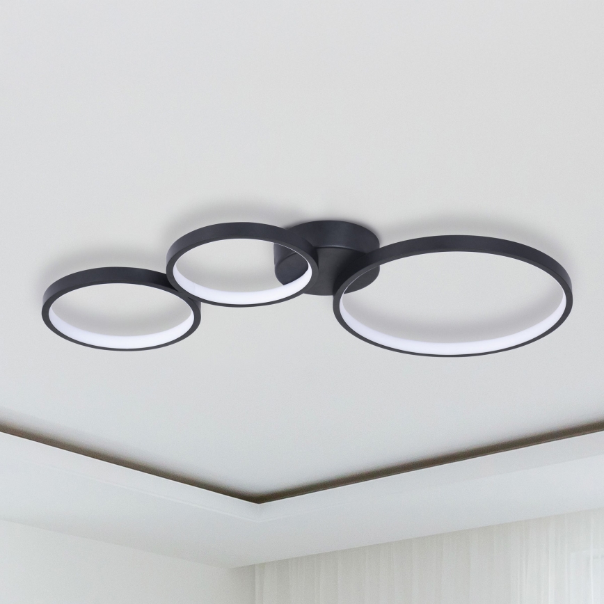LED Stropna svetilka FLAMENCO LED/33W/230V 4000K črna