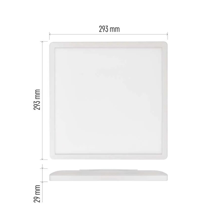 LED Stropna svetilka FLORI LED/18W/230V 4000K bela 29x29 cm