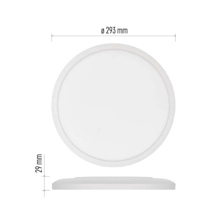 LED Stropna svetilka FLORI LED/18W/230V 4000K bela pr. 29 cm