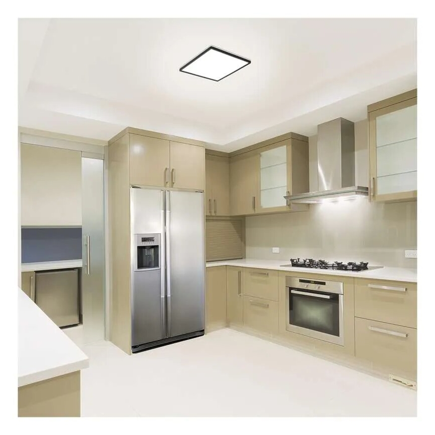 LED Stropna svetilka FLORI LED/18W/230V 4000K črna 29x29 cm
