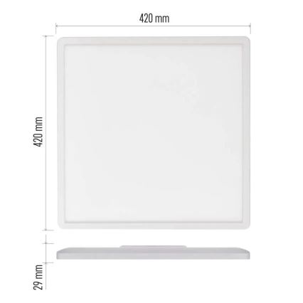 LED Stropna svetilka FLORI LED/22W/230V 4000K bela 42x42 cm