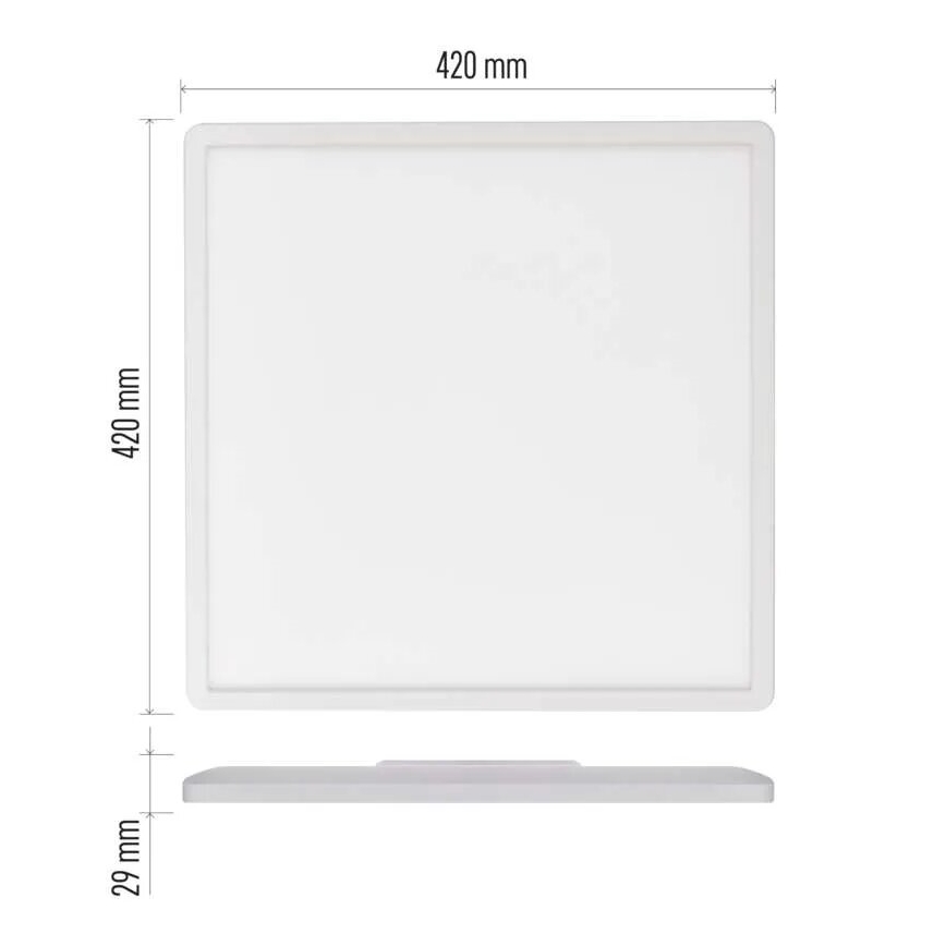 LED Stropna svetilka FLORI LED/22W/230V 4000K bela 42x42 cm