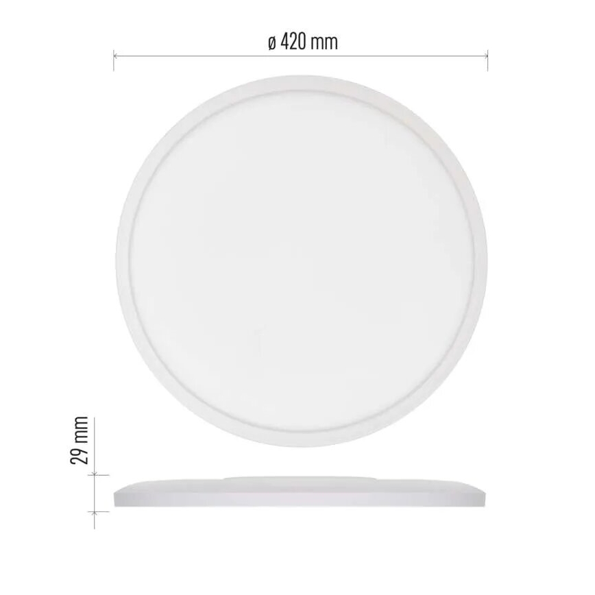 LED Stropna svetilka FLORI LED/22W/230V 4000K bela pr. 42 cm