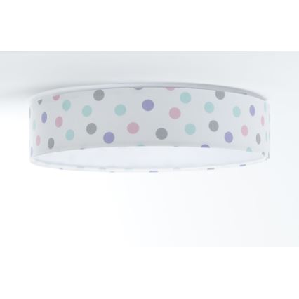 LED Otroška stropna svetilka GALAXY KIDS LED/24W/230V pikice barvna