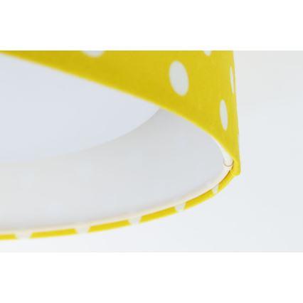 LED Otroška stropna svetilka GALAXY KIDS LED/24W/230V pikice rumena/bela