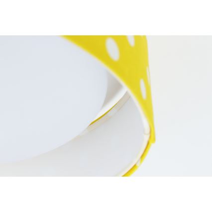 LED Otroška stropna svetilka GALAXY KIDS LED/24W/230V pikice rumena/bela
