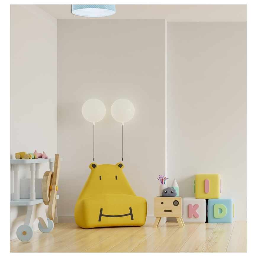 LED Stropna svetilka GALAXY KIDS LED/24W/230V pikice turkizna/bel