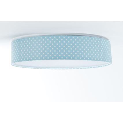 LED Stropna svetilka GALAXY KIDS LED/24W/230V pikice turkizna/bel