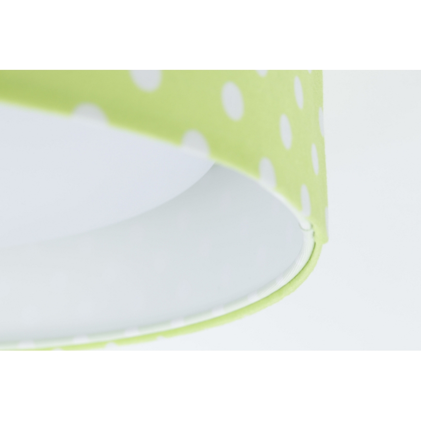 LED Otroška stropna svetilka GALAXY KIDS LED/24W/230V pikice zelena/bela
