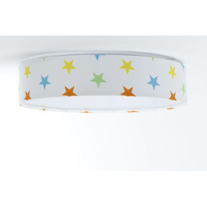 LED Otroška stropna svetilka GALAXY KIDS LED/24W/230V zvezde barvna