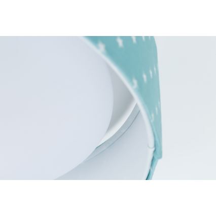 LED Otroška stropna svetilka GALAXY KIDS LED/24W/230V zvezde turkizna/bela