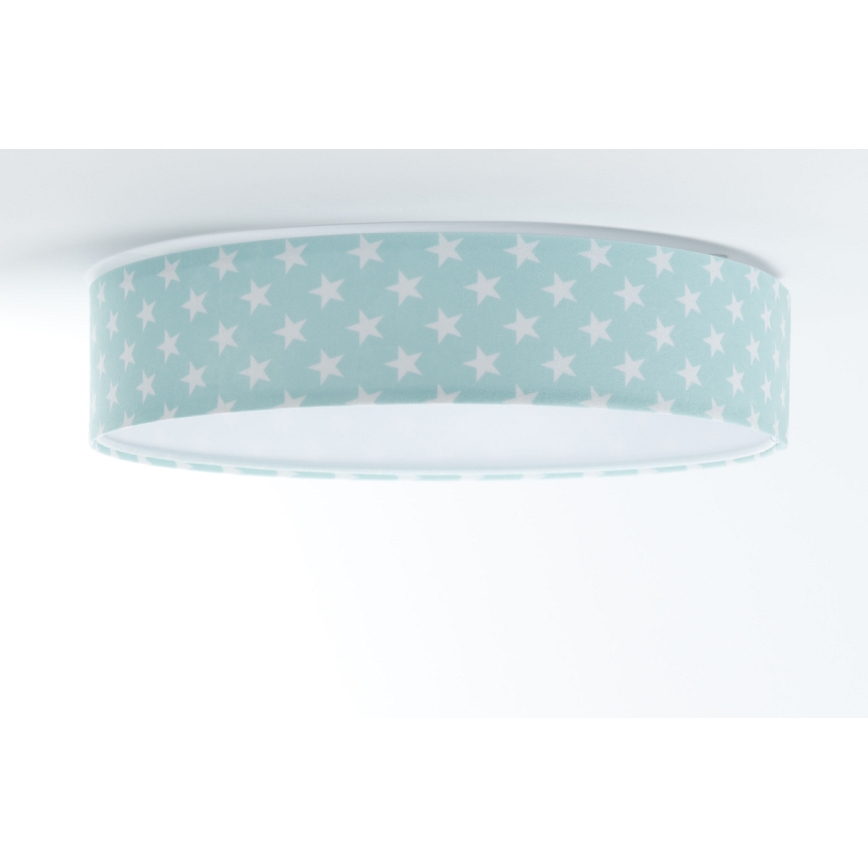 LED Otroška stropna svetilka GALAXY KIDS LED/24W/230V zvezde zelena/bela