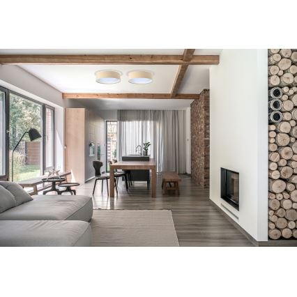 LED stropna svetilka GALAXY LED/24W/230V, premer 44 cm, bež/bela