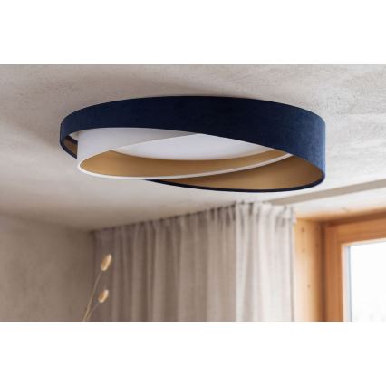 LED stropna svetilka GALAXY MODERN, 24 W, 230 V, premer 55 cm, modra/bela/zlata