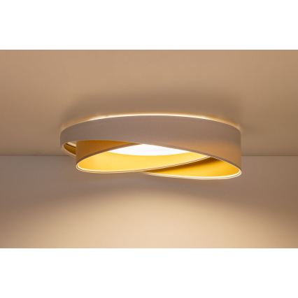 LED stropna svetilka GALAXY MODERN LED/24W/230V, premer 55 cm, bela/bež/zlata