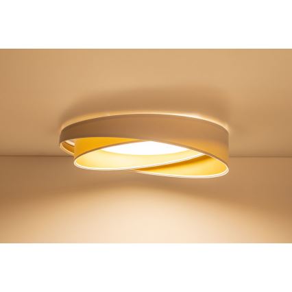 LED stropna svetilka GALAXY MODERN LED/24W/230V premer 55 cm bela/zlata